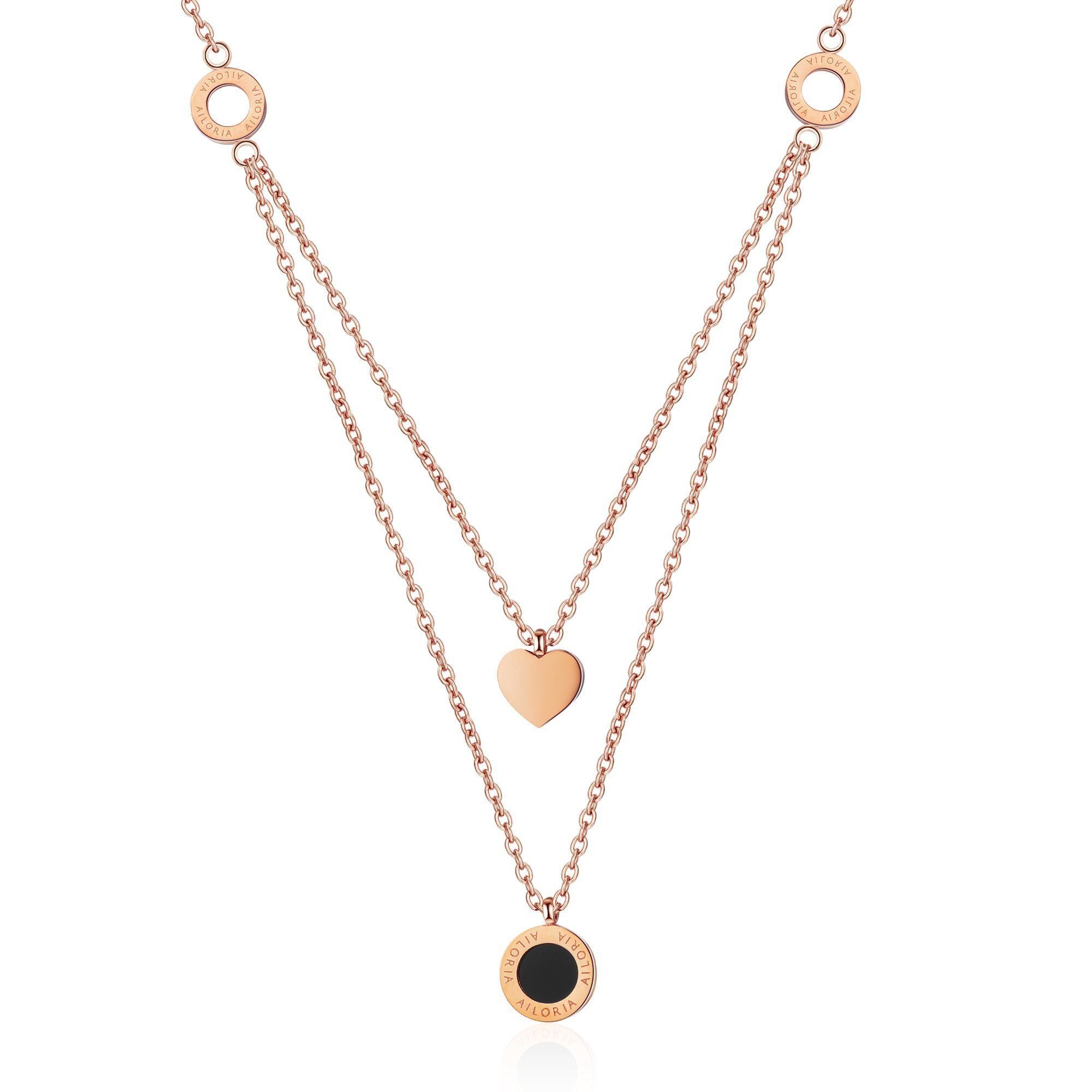 AILORIA Edelstahlkette ALINE Halskette (1-tlg., inkl. Schmucksäckchen), glä günstig online kaufen