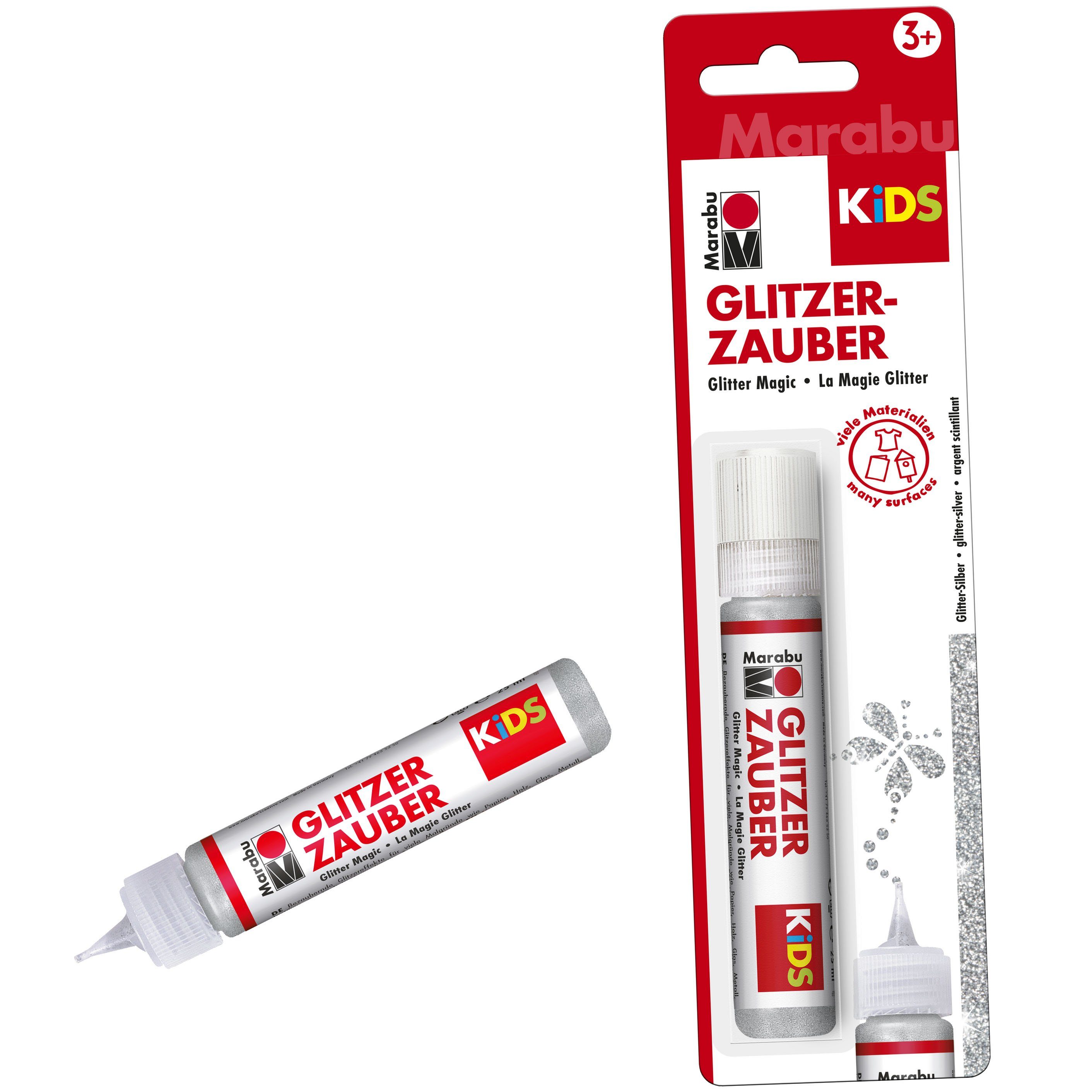 Marabu Malstift "Glitzerzauber", glitter-silber Marabu KiDS Glitzerfarbe