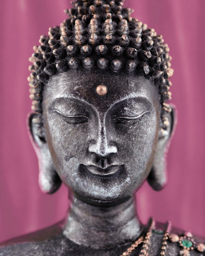 - 1art1 Rosa Buddha Buddhismus Kunstdruck Statue