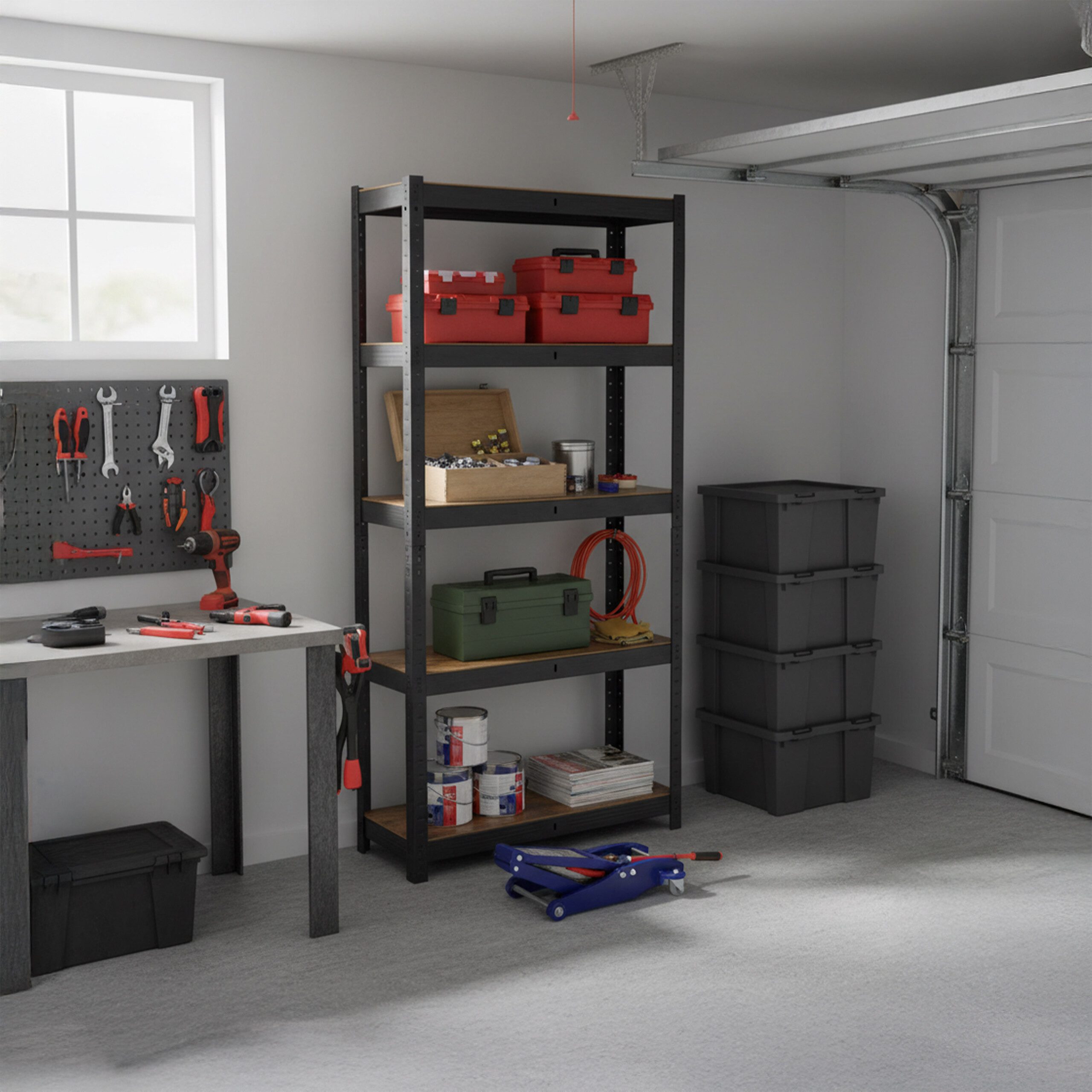 relaxdays Schwerlastregal Industrial Chic 500 kg, 30 x 75 x 180 cm günstig online kaufen