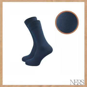 NERS Basicsocken für Damen und Herren aus hochwertiger Baumwolle ohne drückende Naht (10-Paar, 10) mit Komfortbündchen