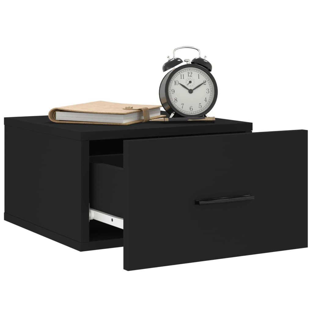 35x35x20 cm Schwarz Fächerschrank vidaXL (1-St) Wand-Nachttisch