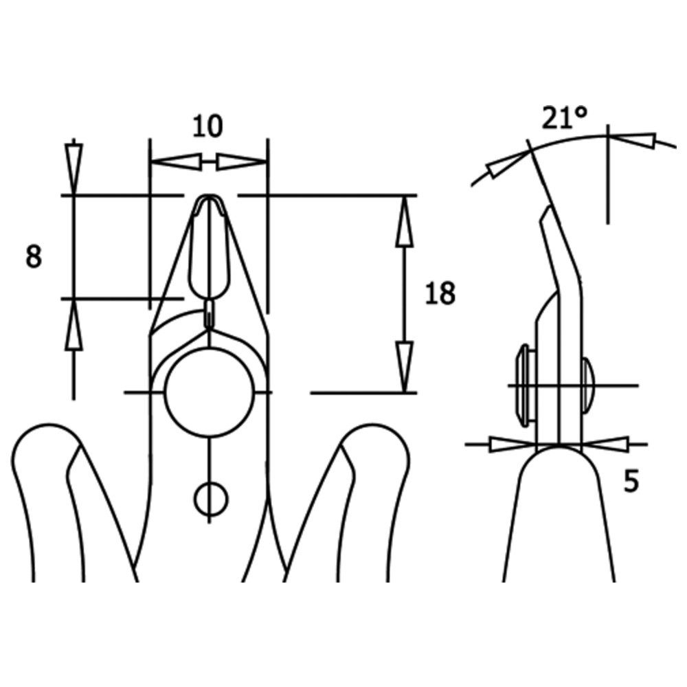 Thumbnail - WETEC ECO Seitenschneider Micron-Shear 185P mit Sicherheits-Clip