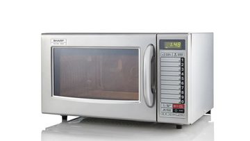 Sharp Mikrowelle S1282AE, 2,00 l, Gastro, Profi Mikrowellengerät gewerblich 28 L 1000 Watt