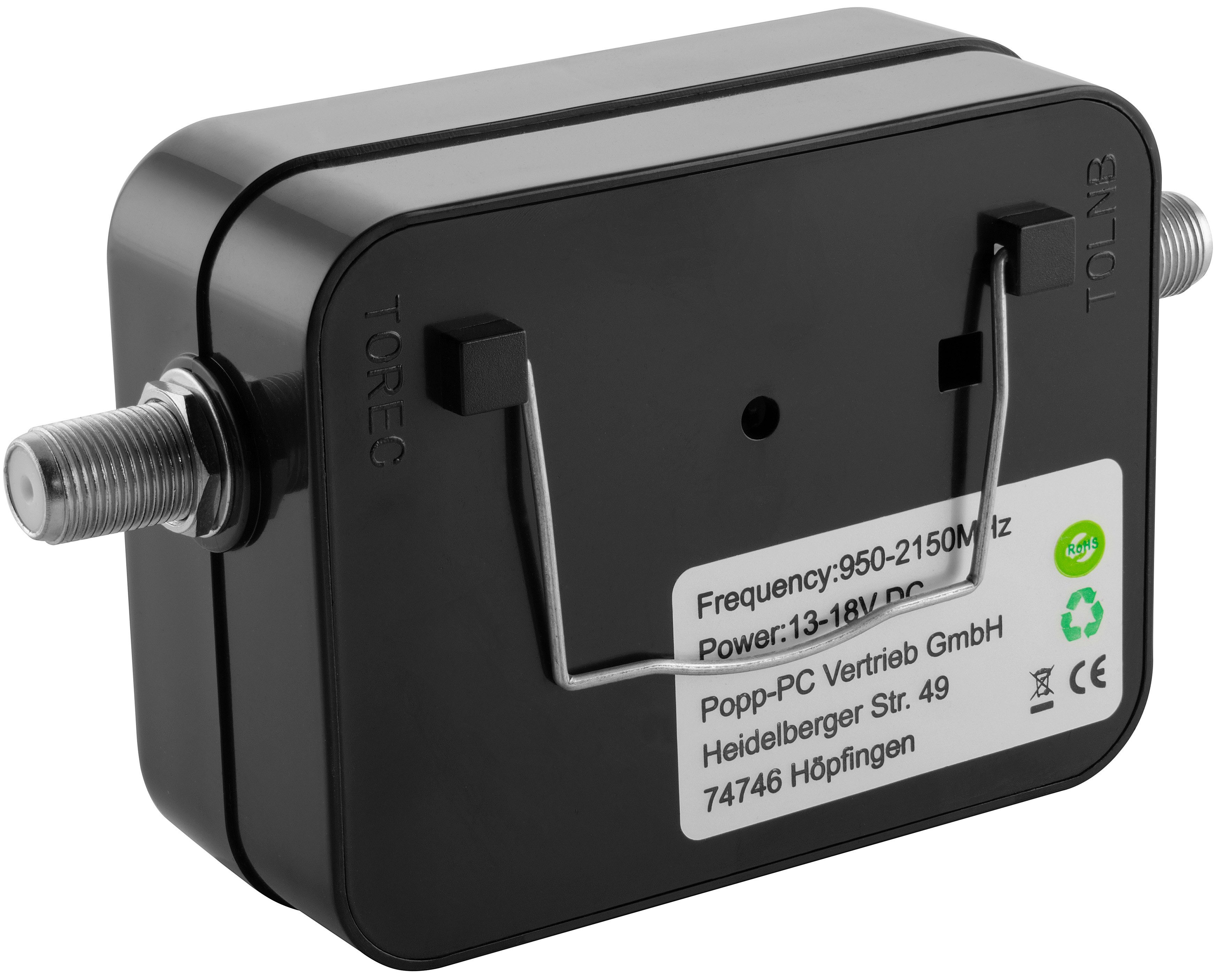 Poppstar SAT-Antenne (Satfinder (Sat Finder Messgerät, 19,5cm Verbindungskabel, Anleitung)
