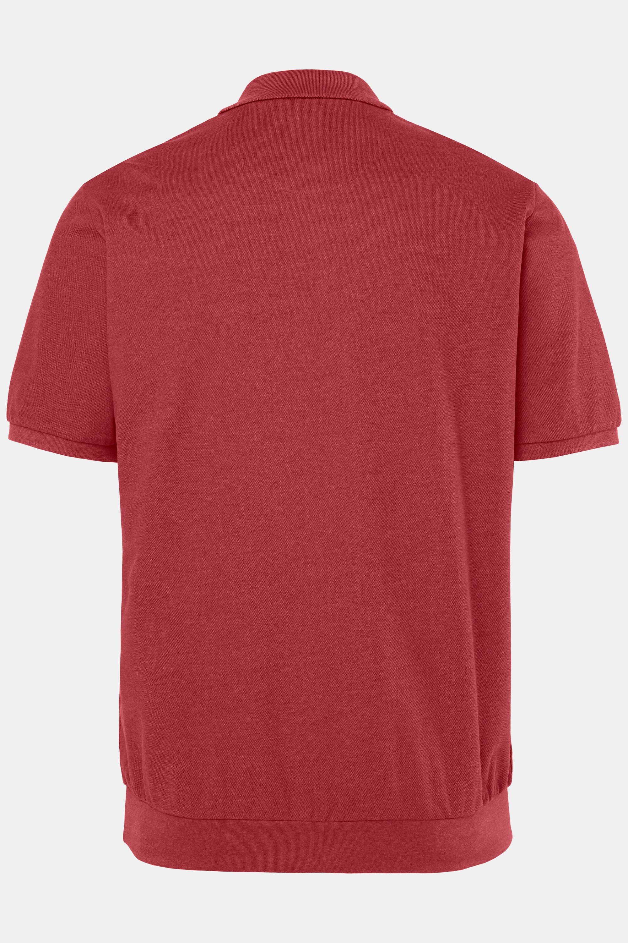 Men Plus Poloshirt Poloshirt Bauchfit Basic Piqué Halbarm