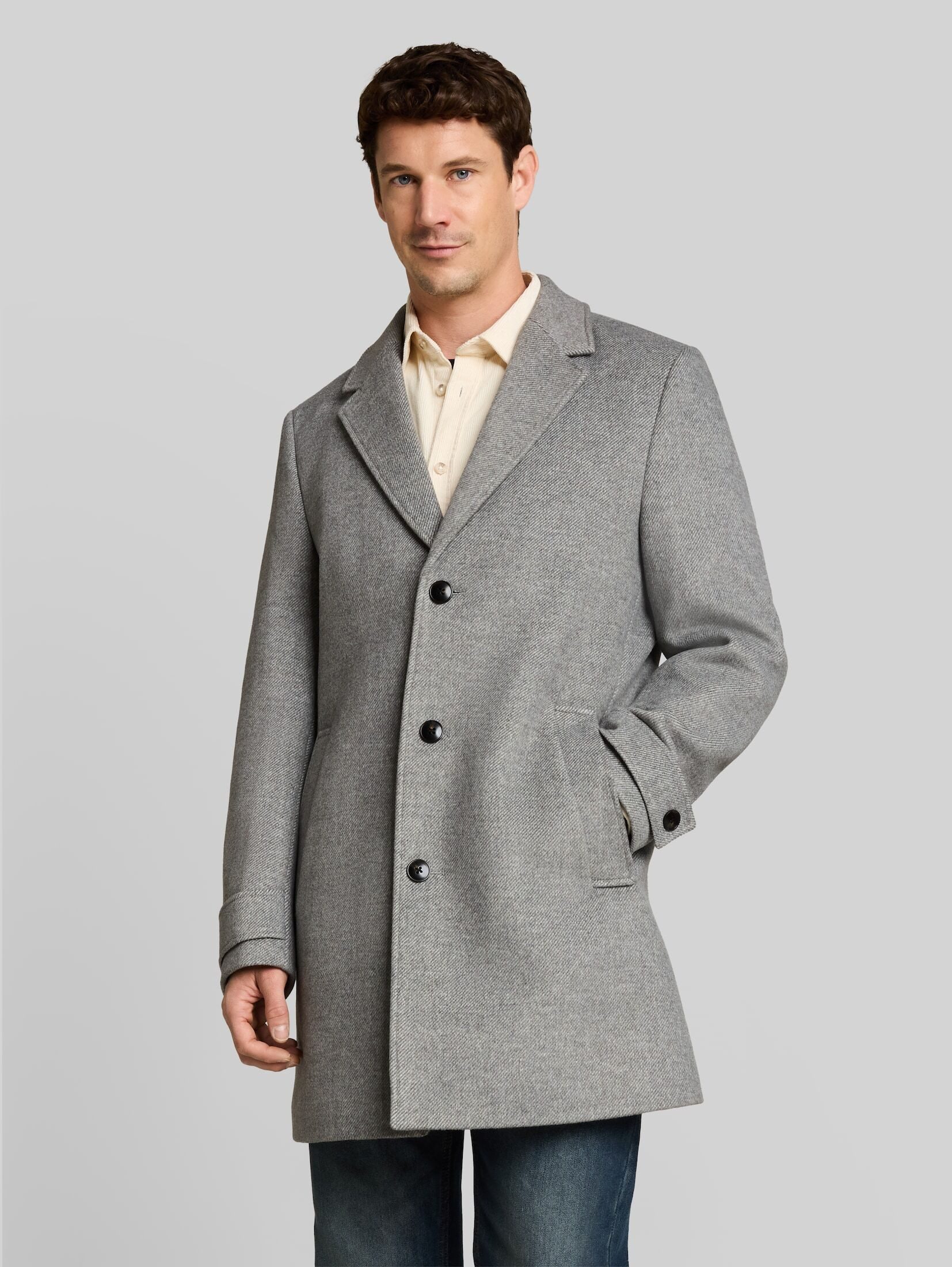 TOM TAILOR Wollmantel Jacken Wollmantel mit Reverskragen
