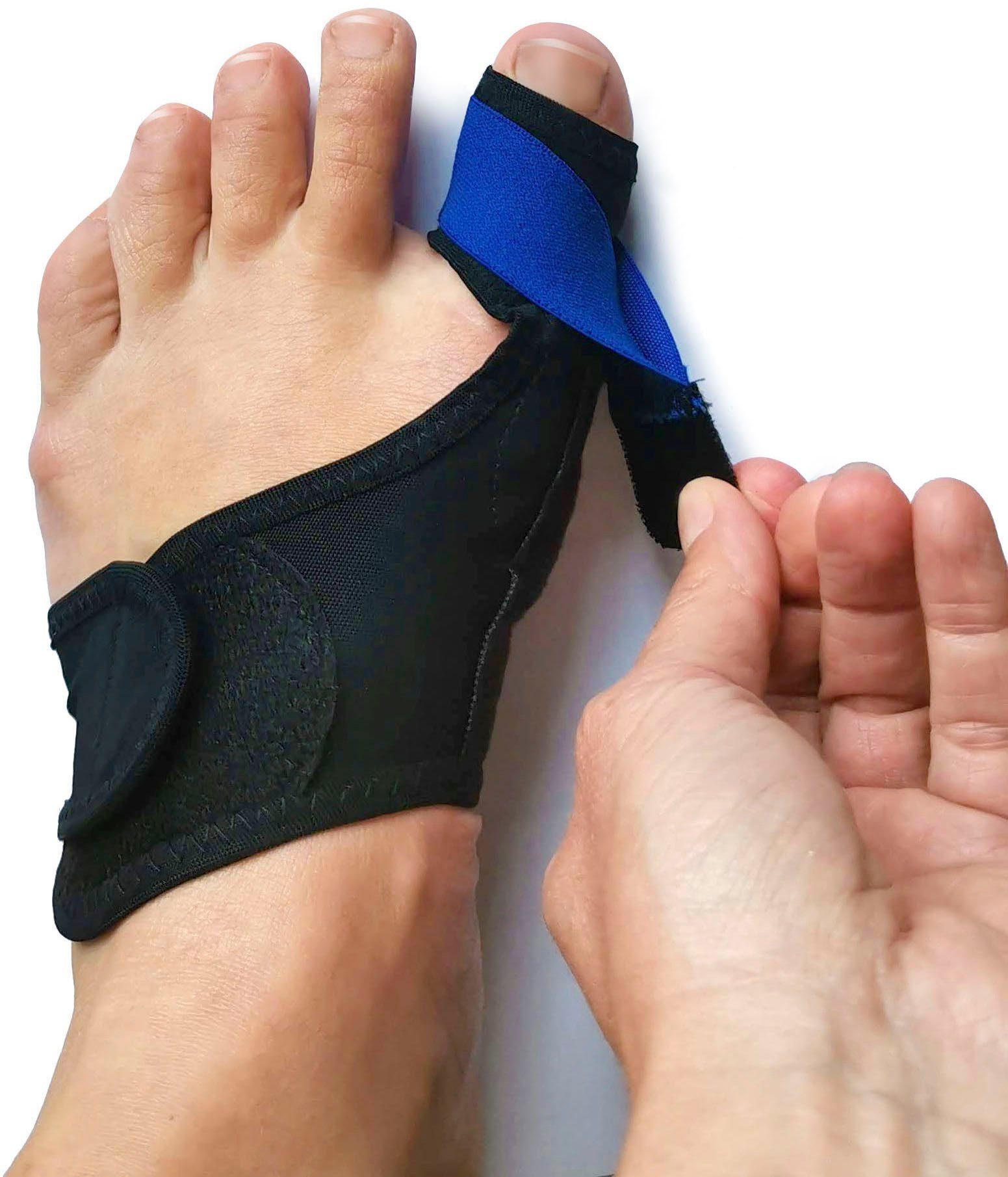 Fußgut Hallux-Bandage "Individual" mit softem Gel-Ballenpolster, einfach anzulegen, angenehmer Tragekomfort, individuelle Einstellmöglichkeiten