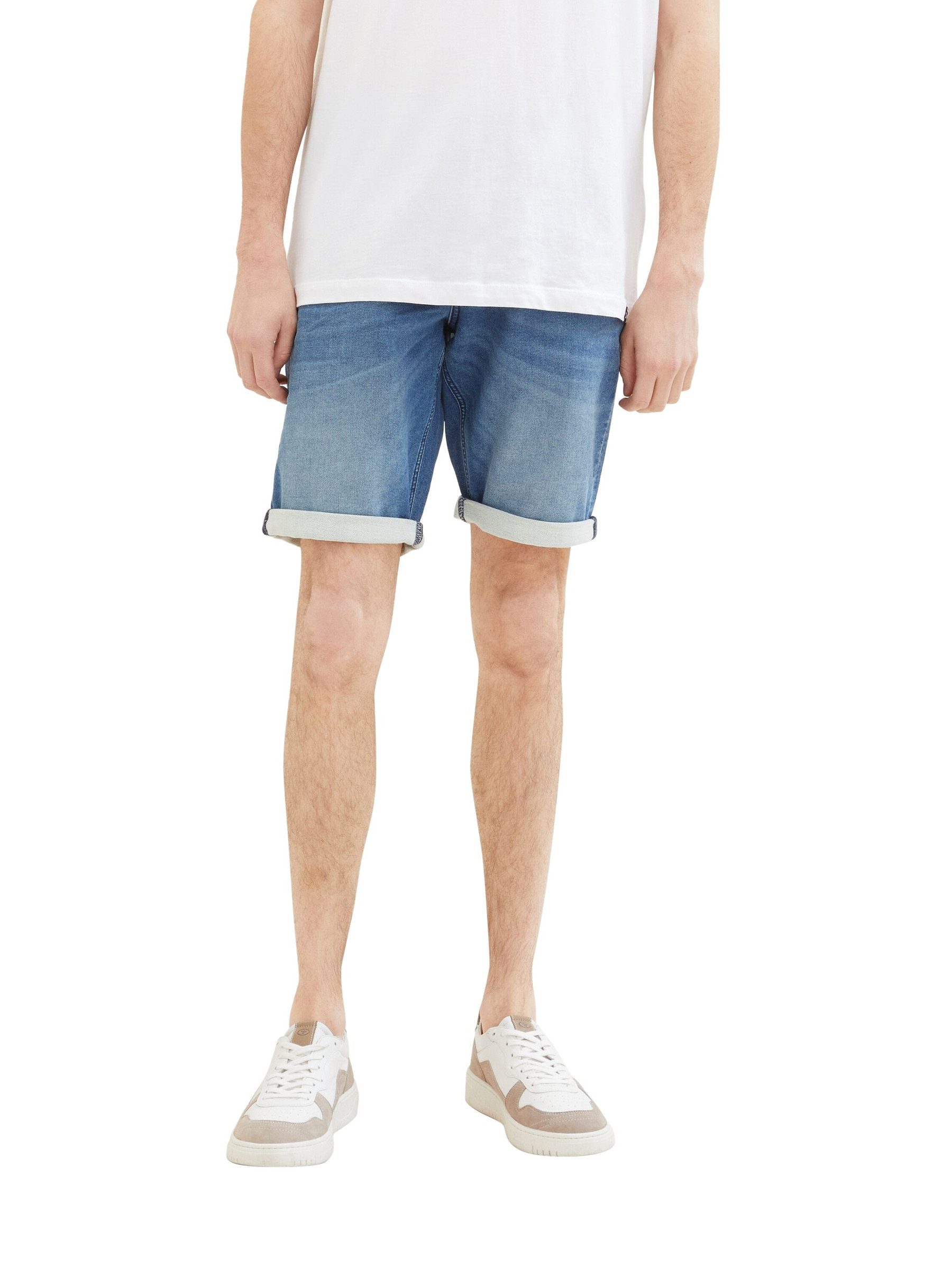 TOM TAILOR Jeansshorts Jeans Shorts Lässige Denim Shorts 7421 in Blau