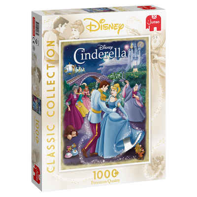 Jumbo Spiele Puzzle 19485 Disney Classic Collection Cinderella, 1000 Puzzleteile