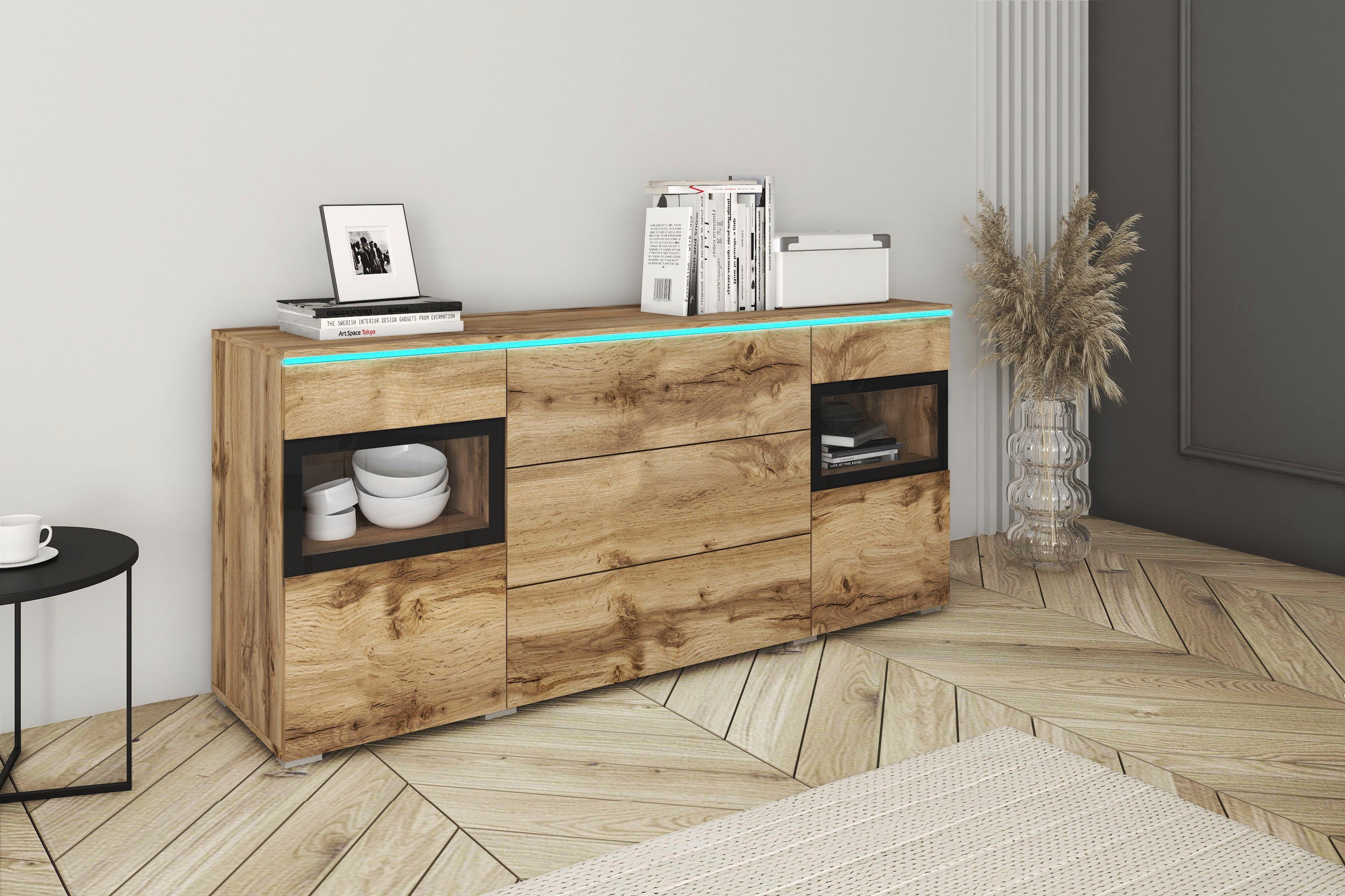 INOSIGN Sideboard VERA, Moderne grifflose Kommode,verstellbare günstig online kaufen