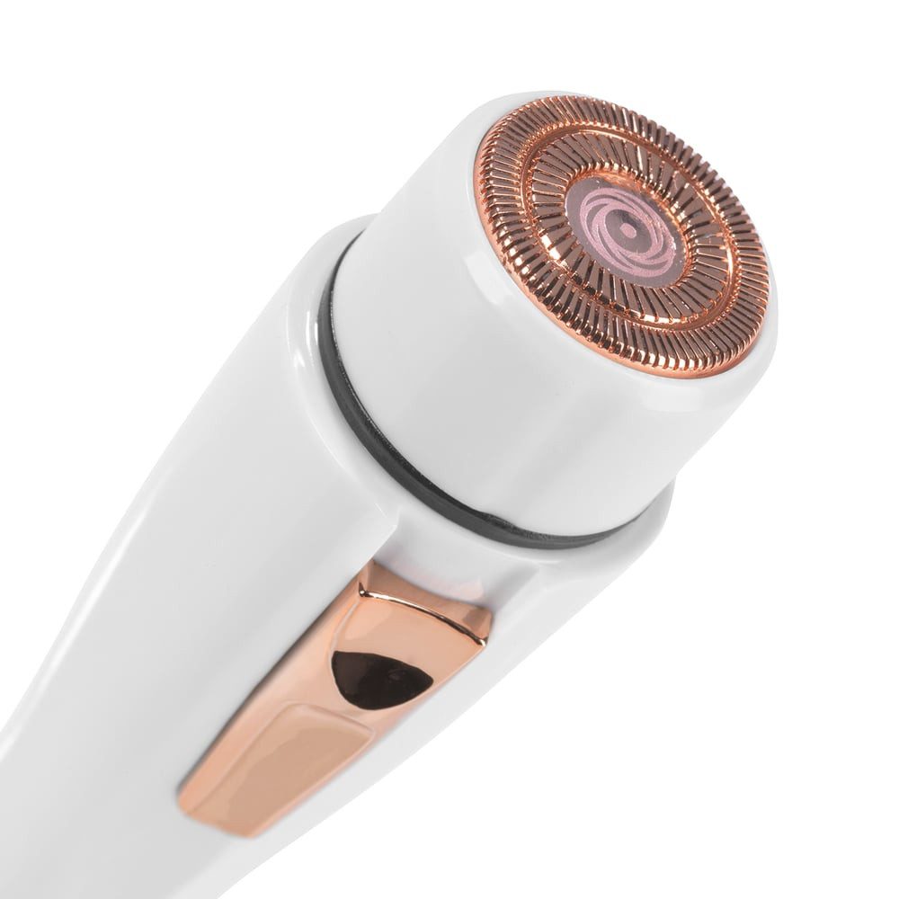 VITALmaxx Elektrogesichtshaarentferner Haarentferner - Perfect Shave, Haarentfernung ohne Rötung & Schmerzen LED-Licht Augenbrauen Oberlippe