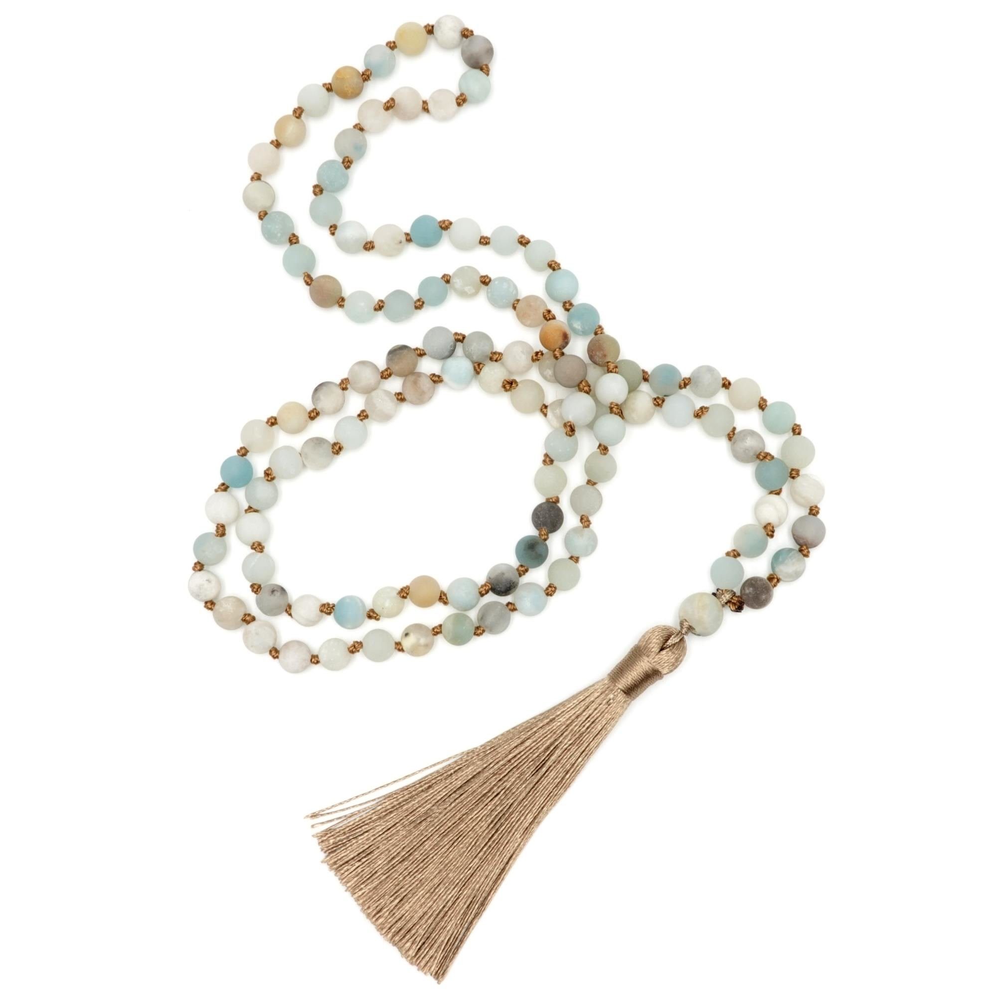 BENAVA Perlenkette »Mala Kette 108 Perlen - Amazonit Türkis«, Handgemacht online  kaufen | OTTO