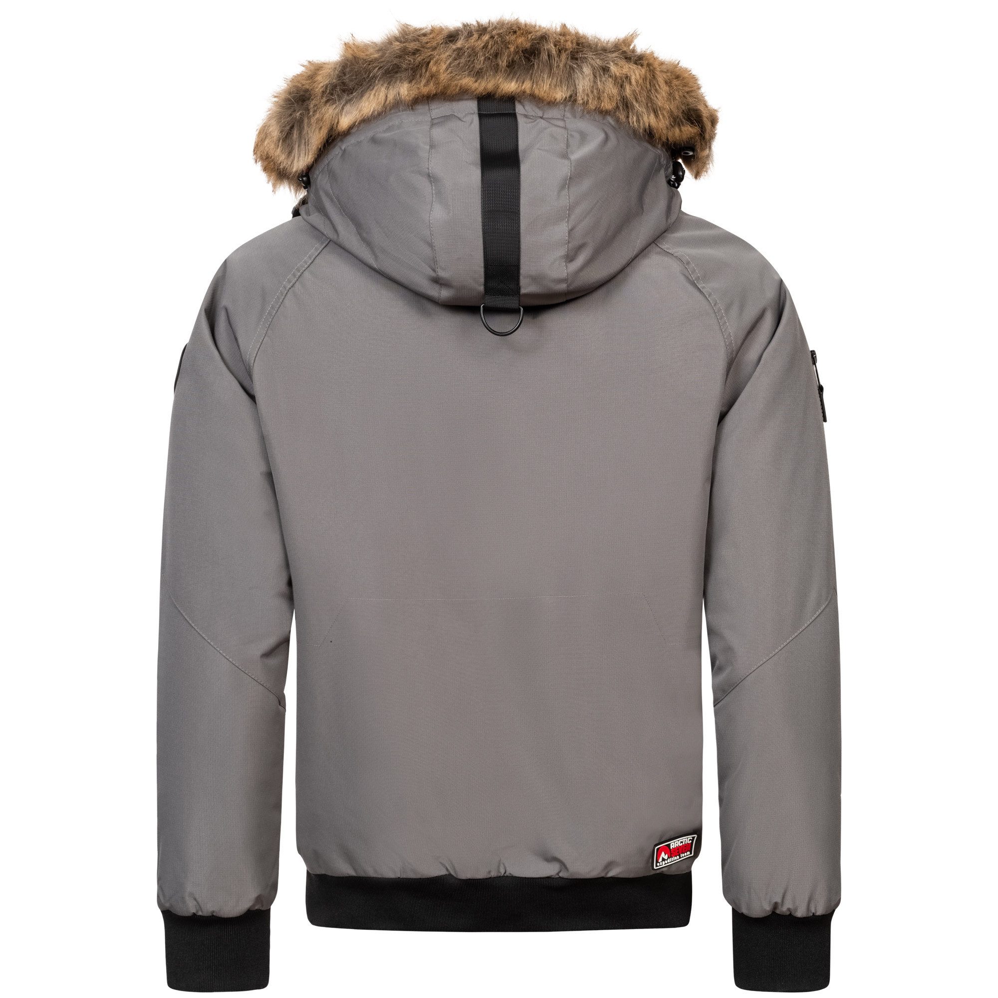 Arctic Seven Winterjacke ASArthuro mit abnehmbarer Kapuze und abnehmbarem Kunstfell