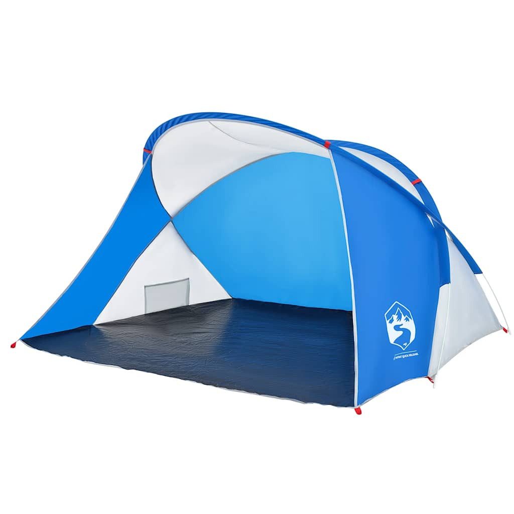 vidaXL Strandmuschel Strandzelt 2 Personen Azurblau Pop-Up Wasserdicht, (1 tlg)