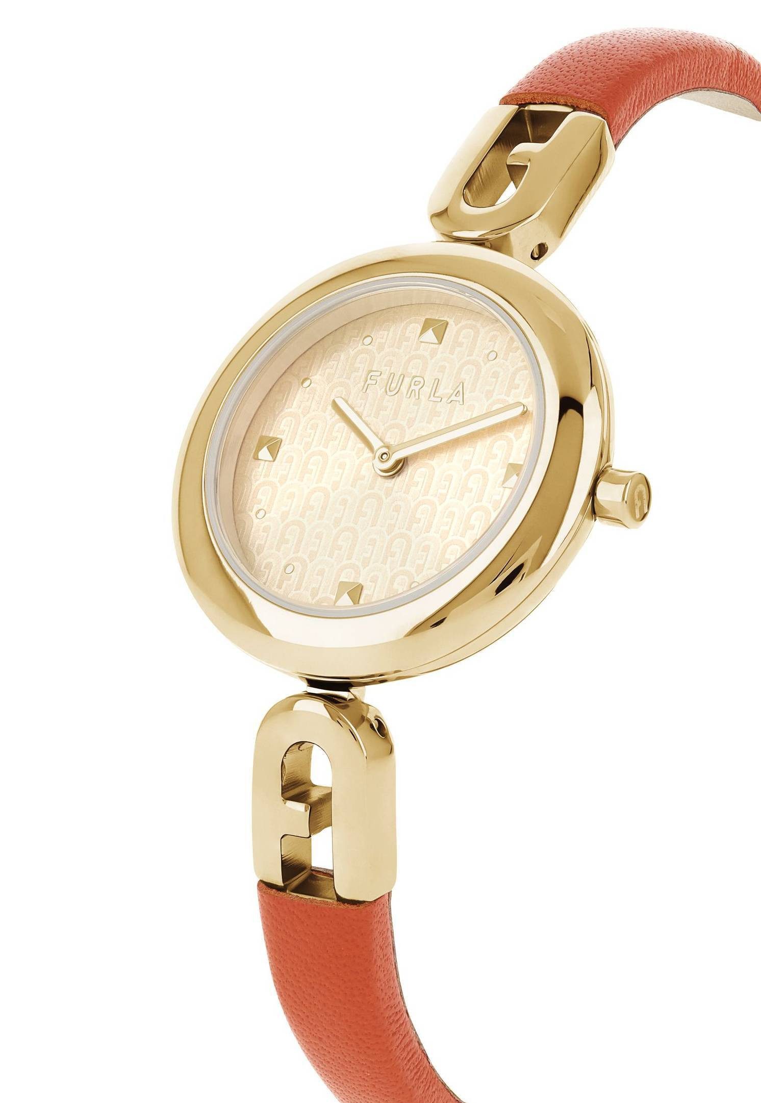 Furla Quarzuhr FURLA BANGLE LEATHER, (1-tlg., Not a set – not applicable to this product), Quarz-Analoguhr