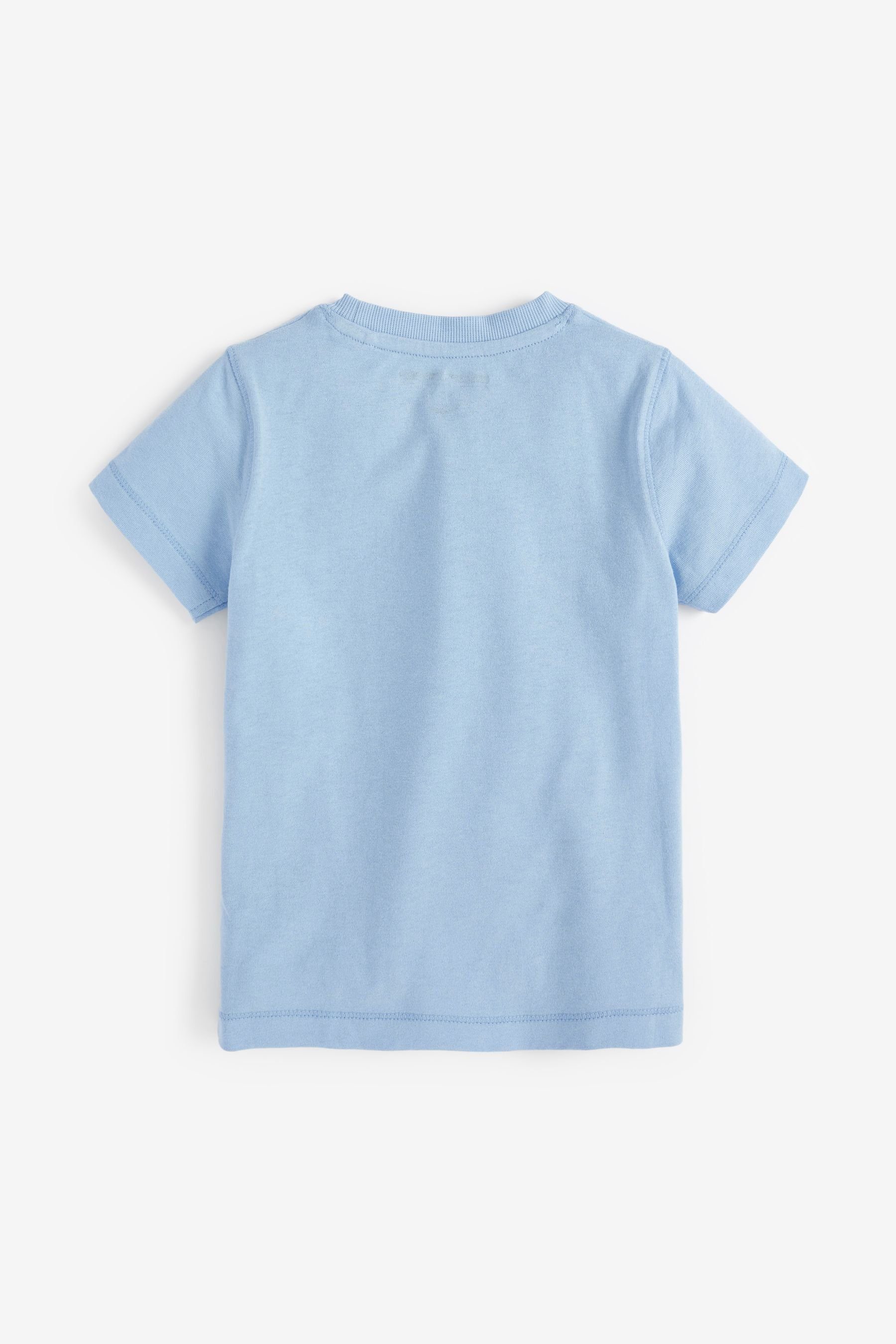 Kurzärmelige schlichte T-Shirt im Next 5er-Pack (5-tlg) Multi T-Shirts Pastel
