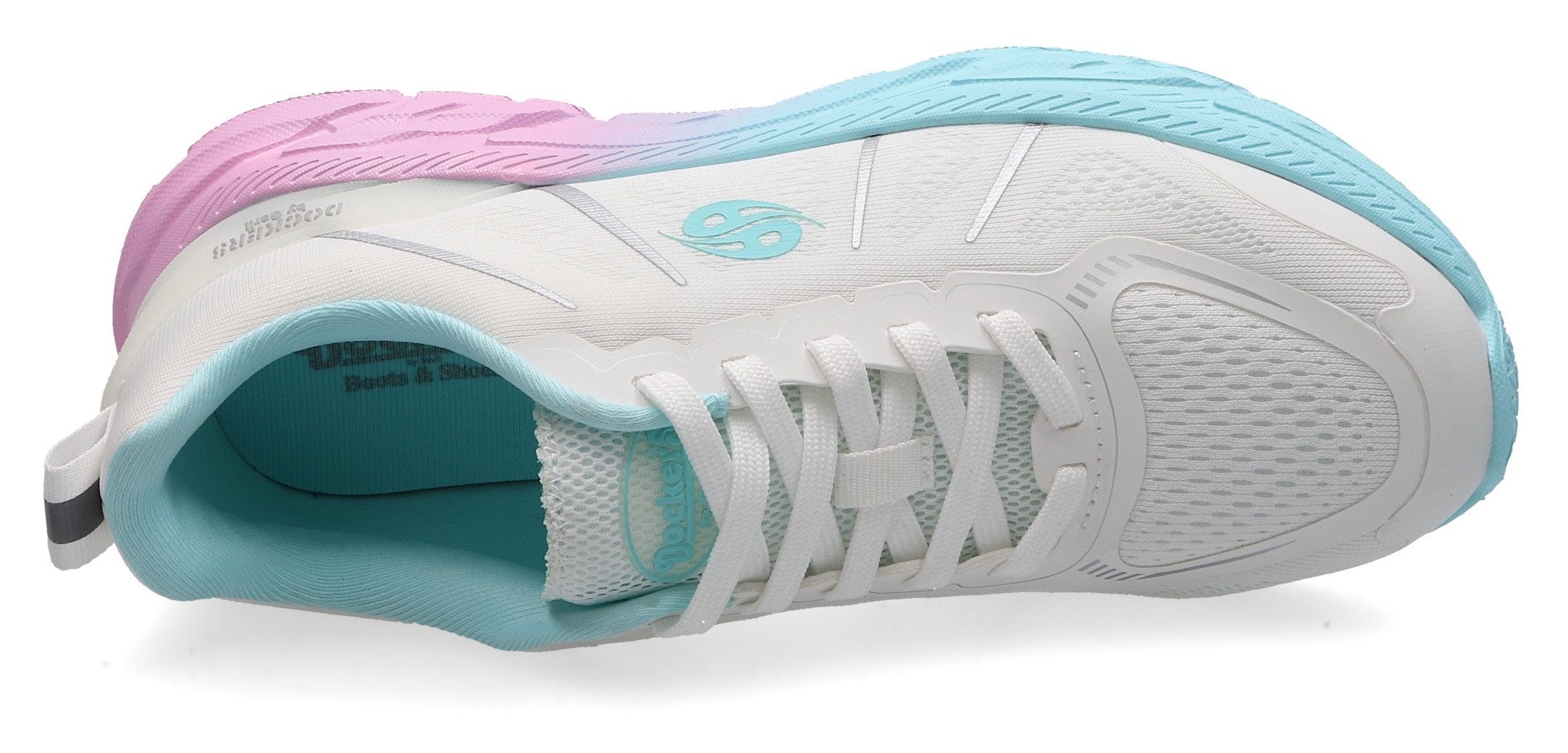 Dockers by Gerli Sneaker, Trainingsschuh, Schnürschuhe mit bunter Pastell-Sohle