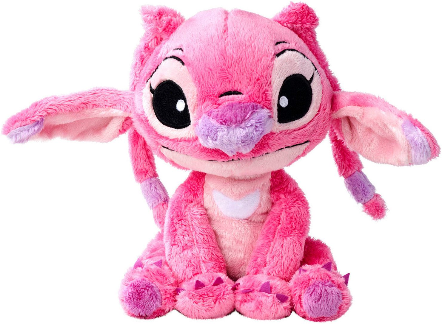 Peluche Lilo & Stitch Angel Avec Doudou Rose - 13cm - Simba - Idéal Pour Les Enfants
