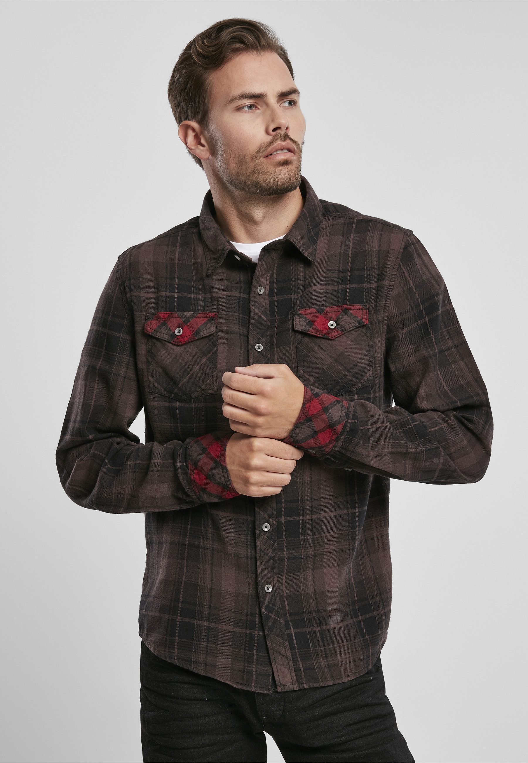 Brandit Langarmhemd Brandit Herren Duncan Checked Shirt (1-tlg)