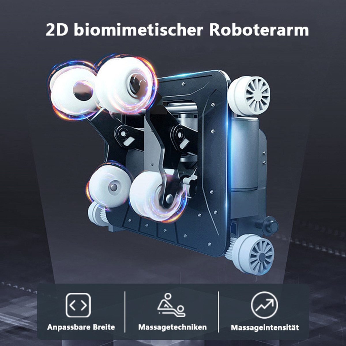 Salottini Massagesessel Edler 2D Massagesessel Zürich Relaxsessel Wärmefunktion schwarz, mit Relaxfunktion