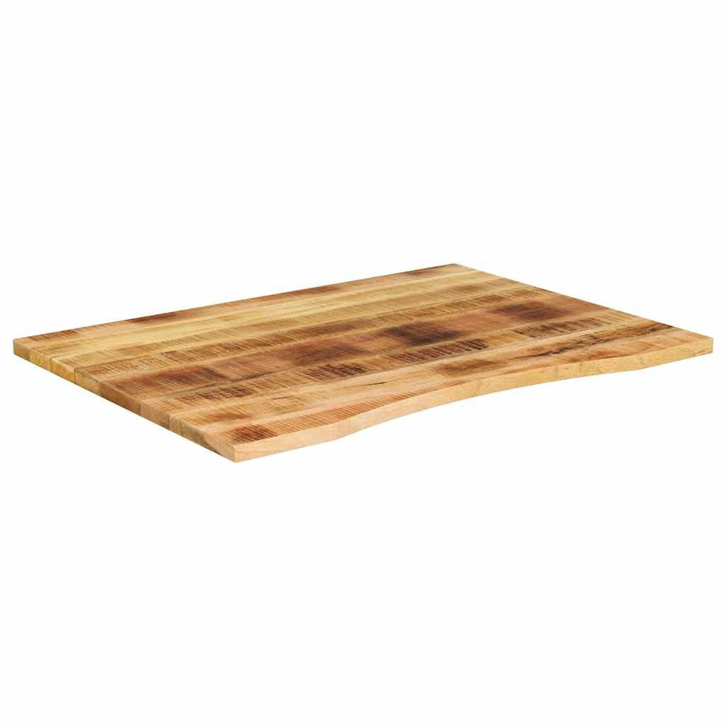 vidaXL Tischplatte Schreibtischplatte mit Aussparung 100x80x2,5cm Massivholz