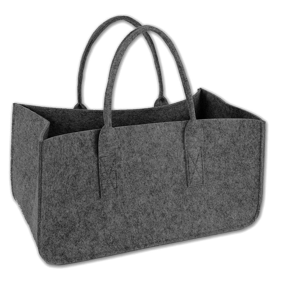 Freizeittasche Filztasche Kaminholz Grau Tragetasche, Felt Bag Melange