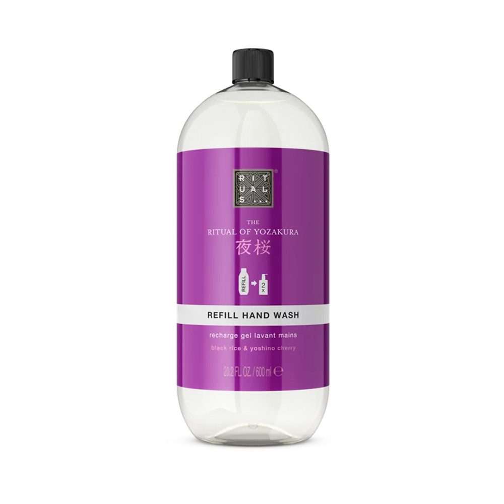 Rituals Flüssigseife Rituals The Ritual Of Yozakura Refill Hand Wash 600ml, 1-tlg., Handseife mit schwarzem Reis und Yoshino-Kirsche