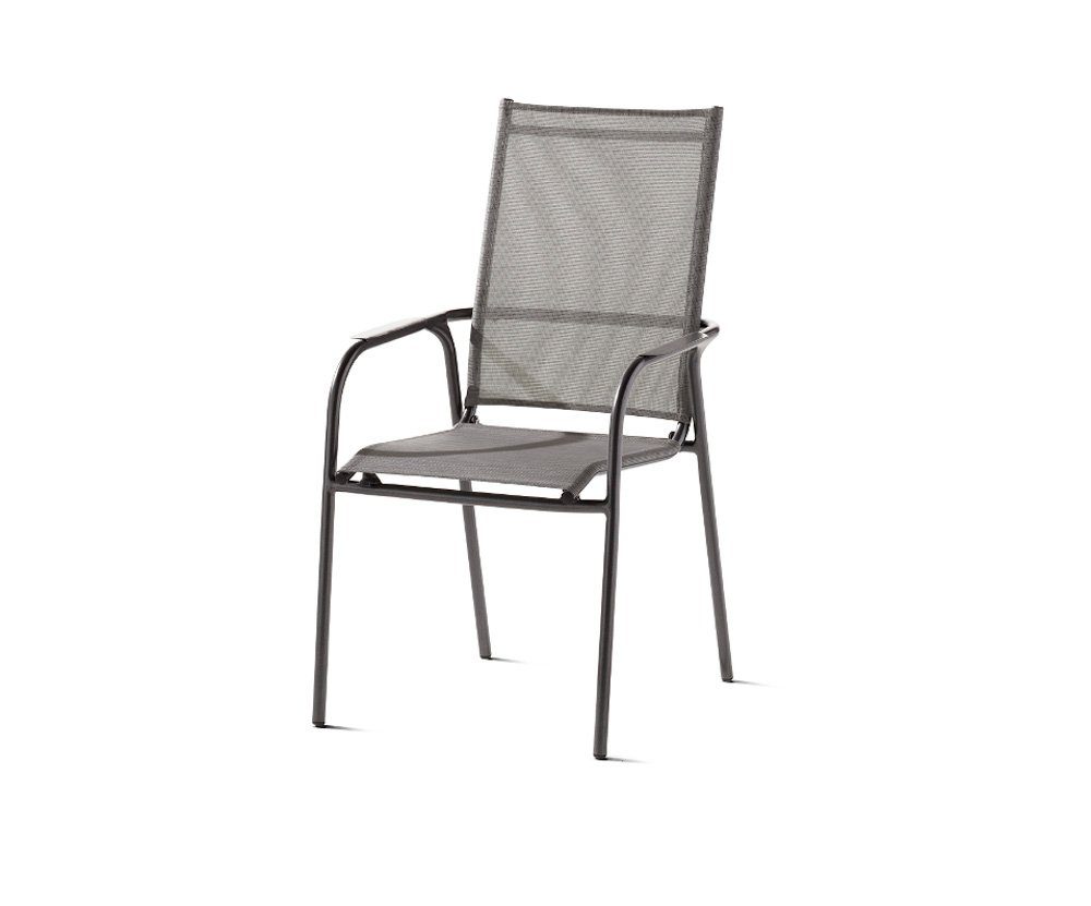 sieger EXKLUSIV Gartenstuhl Sieger Sirio Stapelsessel Aluminium/Textilene (2) | Stühle