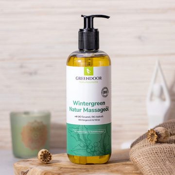 GREENDOOR Massageöl Massageöl XL Wintergreen