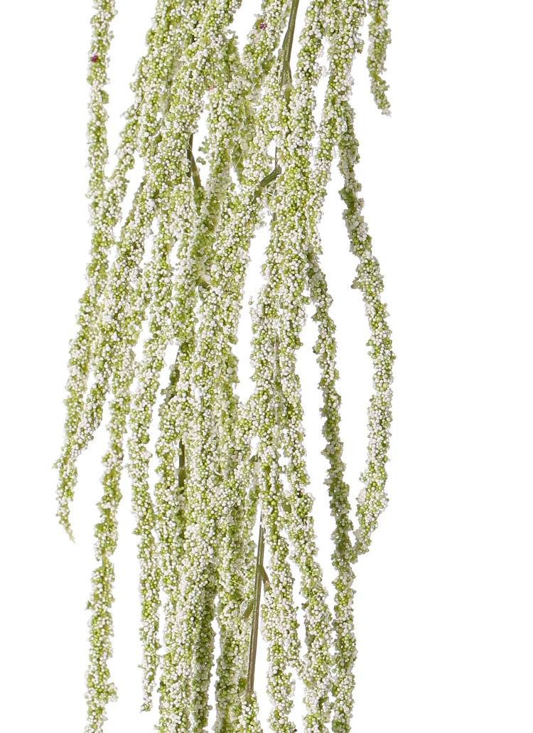 Kunstzweig Deko Zweig Amaranthus Zweig Margarete, Creme, 105cm Amaranth, artplants, Höhe 105.0 cm