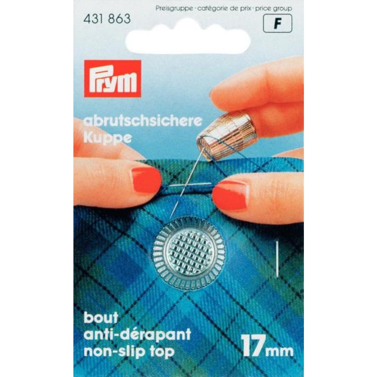 Prym Stricknadeln Fingerhut 17,0 mm silberfarbig 1 St