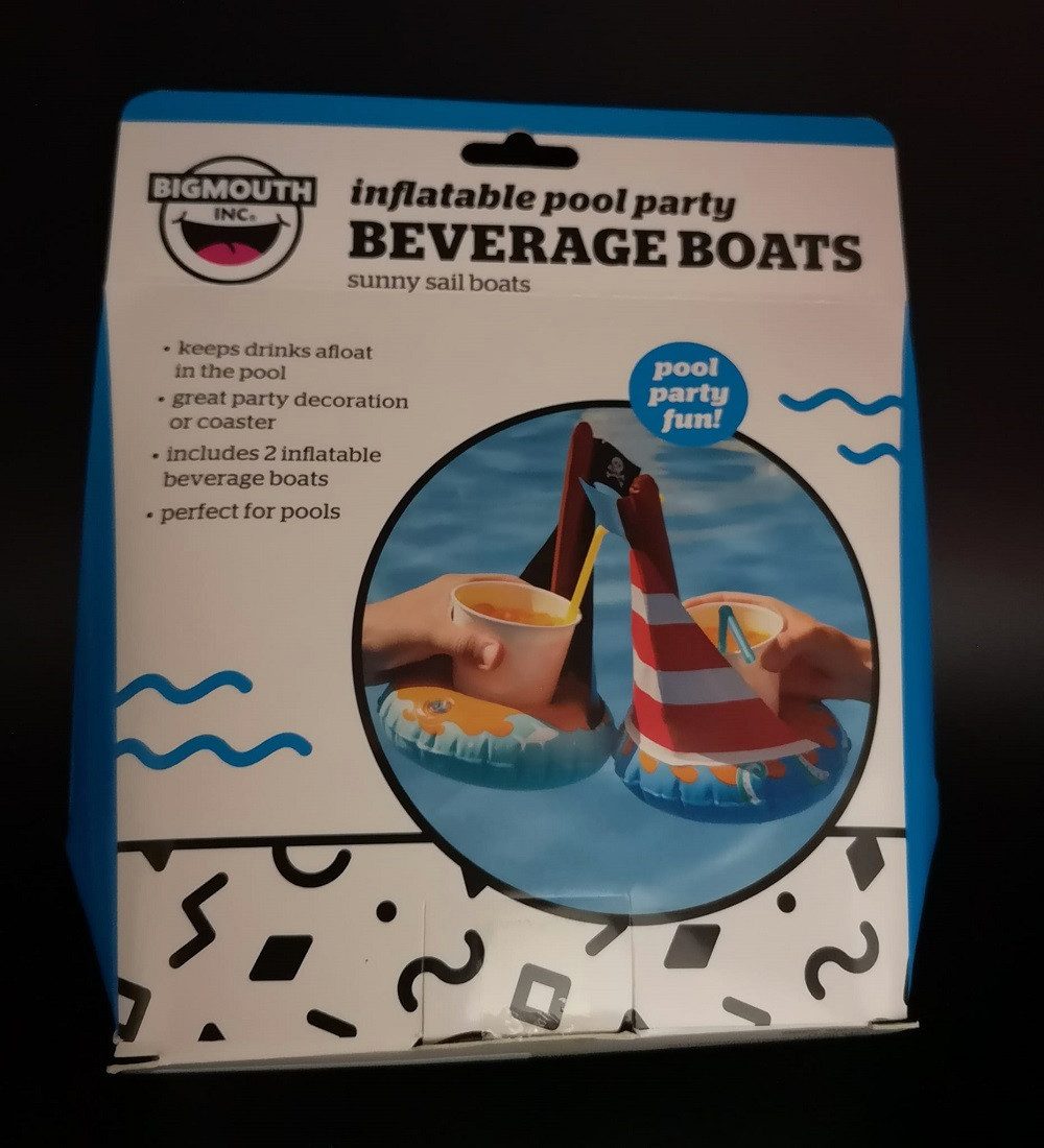 Big Mouth Wasserspielzeug Aufblasbare Poolparty / Getränkeboote / Kinder Getränkehalter, (2-tlg) sonnige Segelboote oder mystische Meerjungfrauen