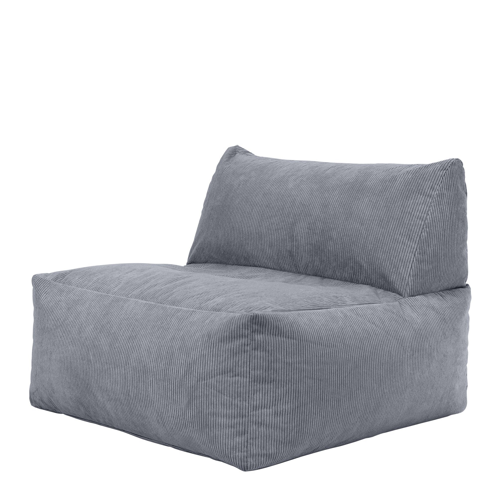 icon Sitzsack Sitzsack-Sessel Modulares grau „Tetra“