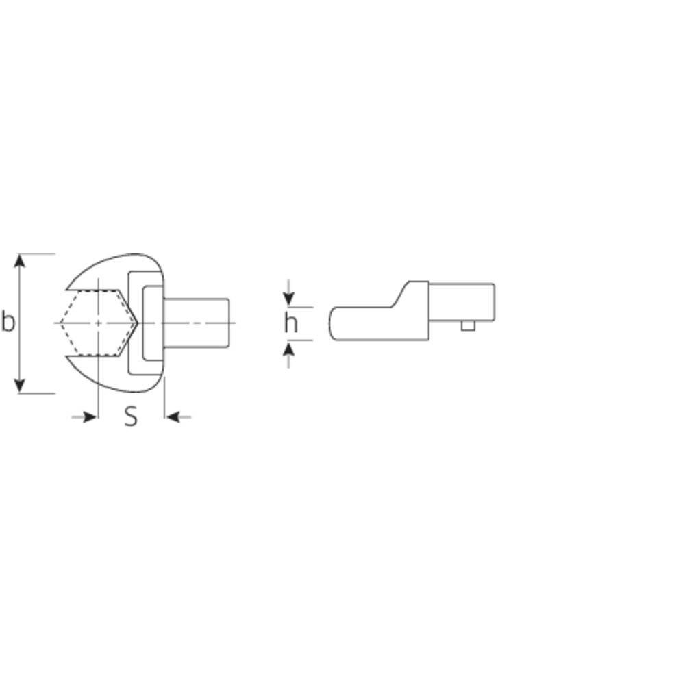 Stahlwille Maulschlüssel für mm 14x18 mm Maul-Einsteckwerkzeuge 18
