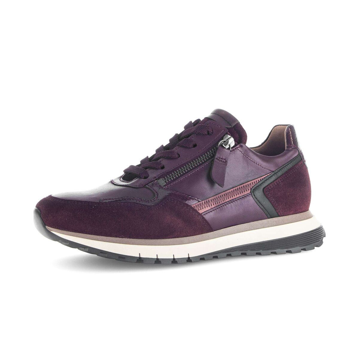 Sneaker low Materialmix Leder Sneaker