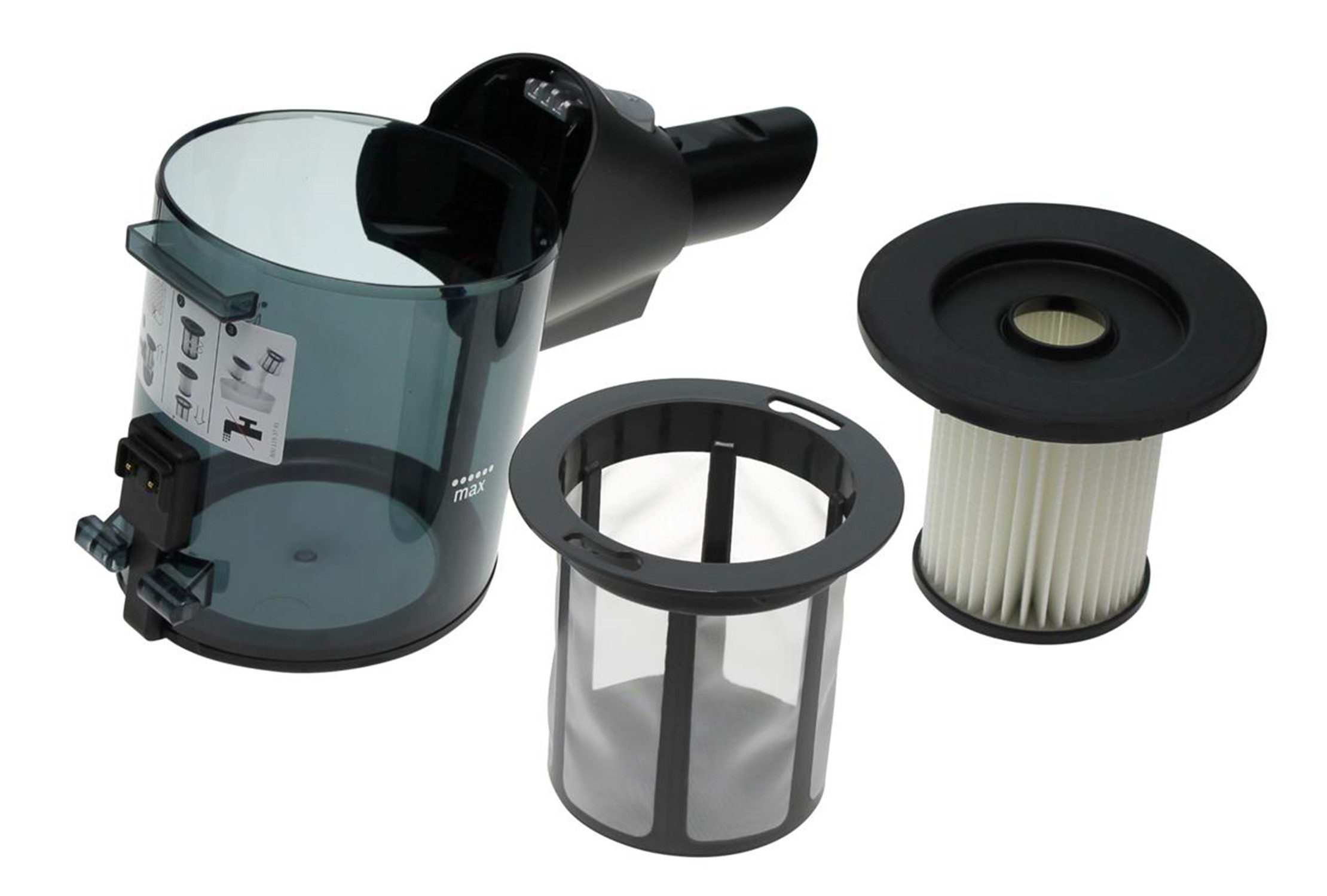 BOSCH Gerätebox Bosch 12030438 Staubbehälter, Filter für Unlimited Serie 6 Akkustaubs