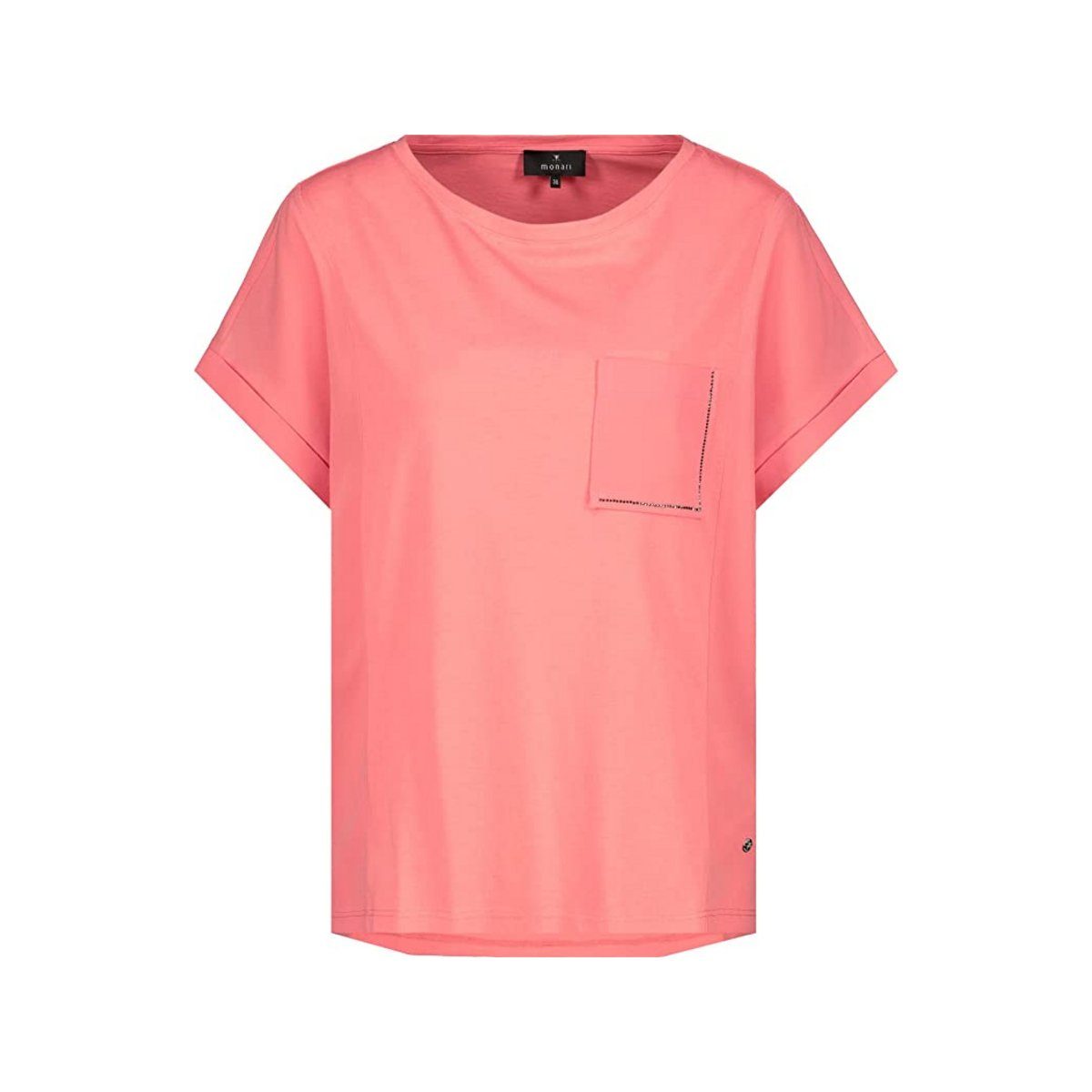 rot unbekannt T-Shirt Monari (1-tlg) passform textil