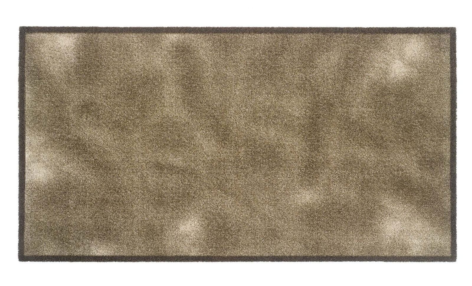 MD Entree Fußmatte Universal Teppichläufer Wohnzimmer Teppich, rechteckig, Höhe: 8 mm, bei 30° waschbar, anti-rutsch, 67 x 120 cm, Shades, beige