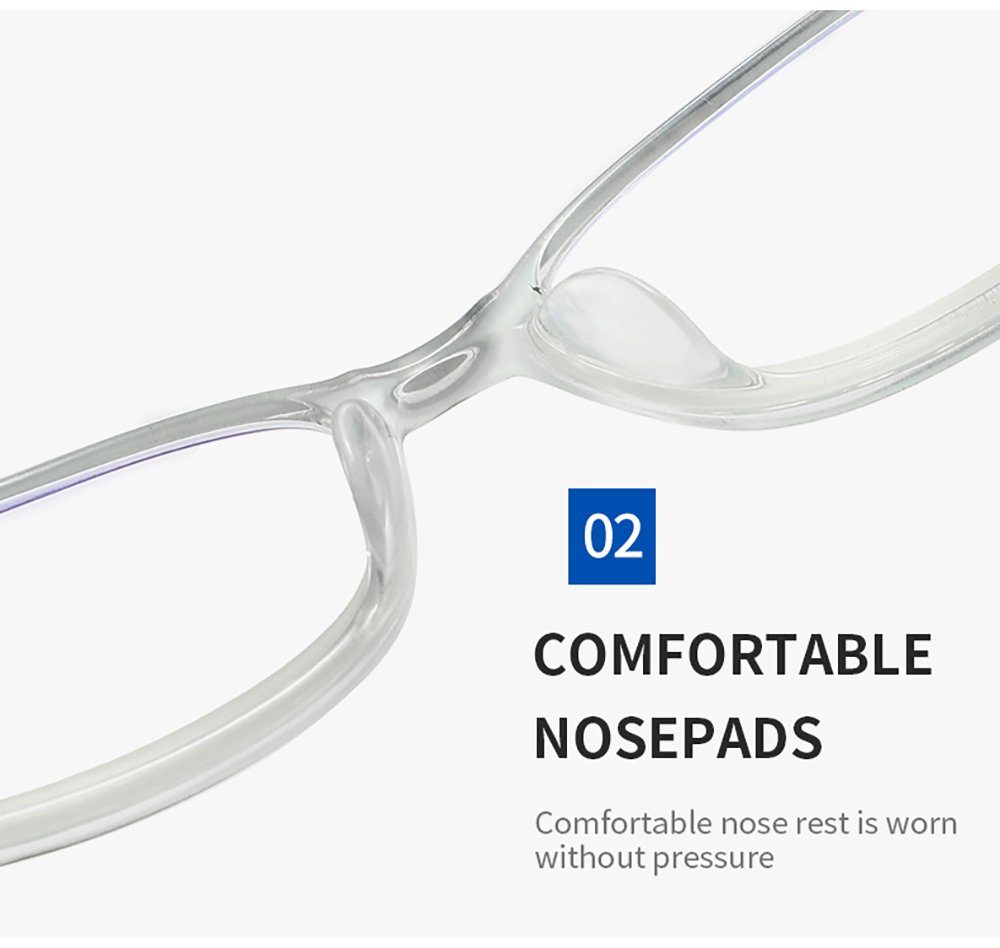 anti Gläser grau bedruckte PACIEA presbyopische Lesebrille blaue Rahmen Mode