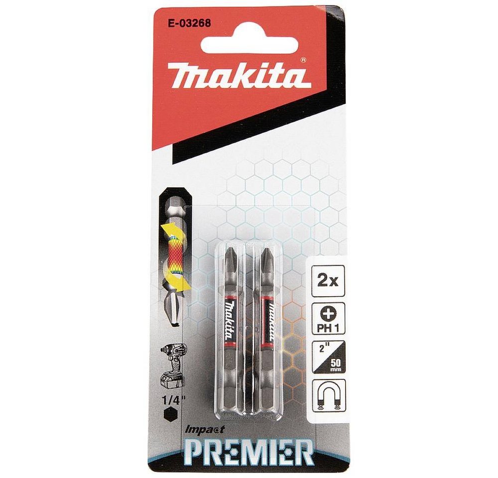 Thumbnail - Makita Bit-Set Torsion Bit PH1-50 2Stk, Torsion Control Technologie