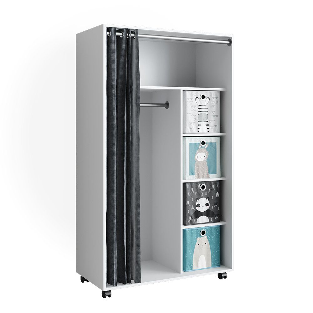 Vicco Kleiderschrank Doros, Weiß, 100 x günstig online kaufen
