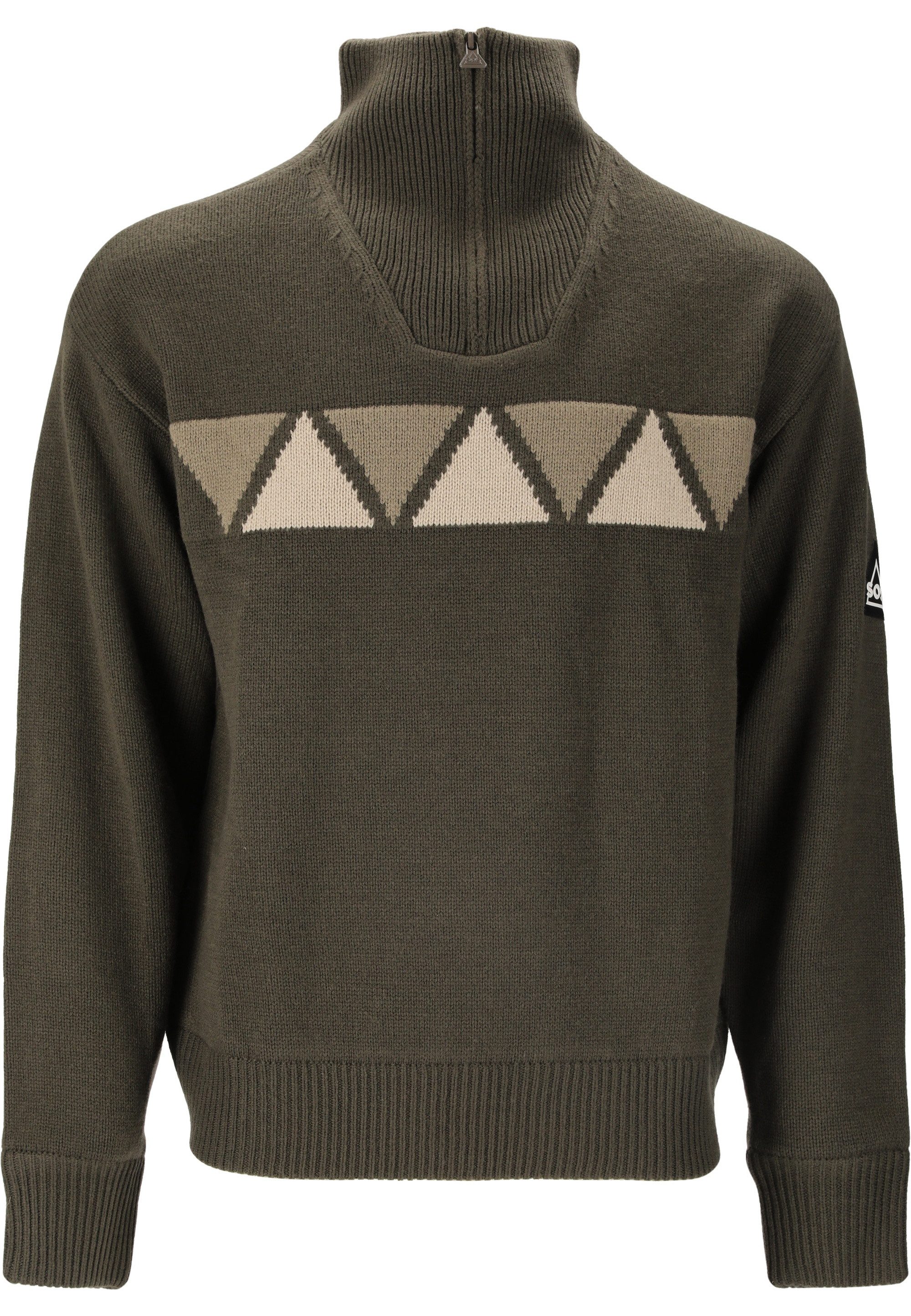 SOS Strickpullover Aboda mit winddichter Innenschicht