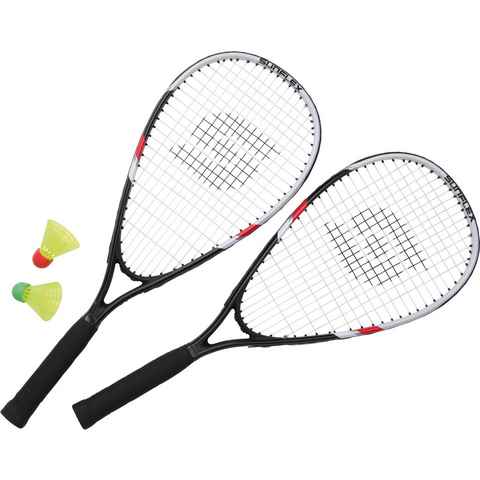 Sunflex Speed-Badmintonschläger Speed Badminton Sonic, (Set, 5-tlg., mit Bällen, mit Schlägerhülle, mit Tasche)