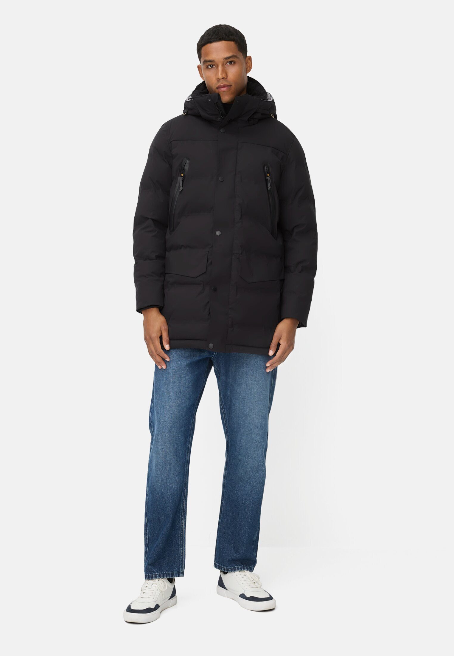camel active Funktionsjacke mit abnehmbarer Kapuze Langarm Elastischer Bund