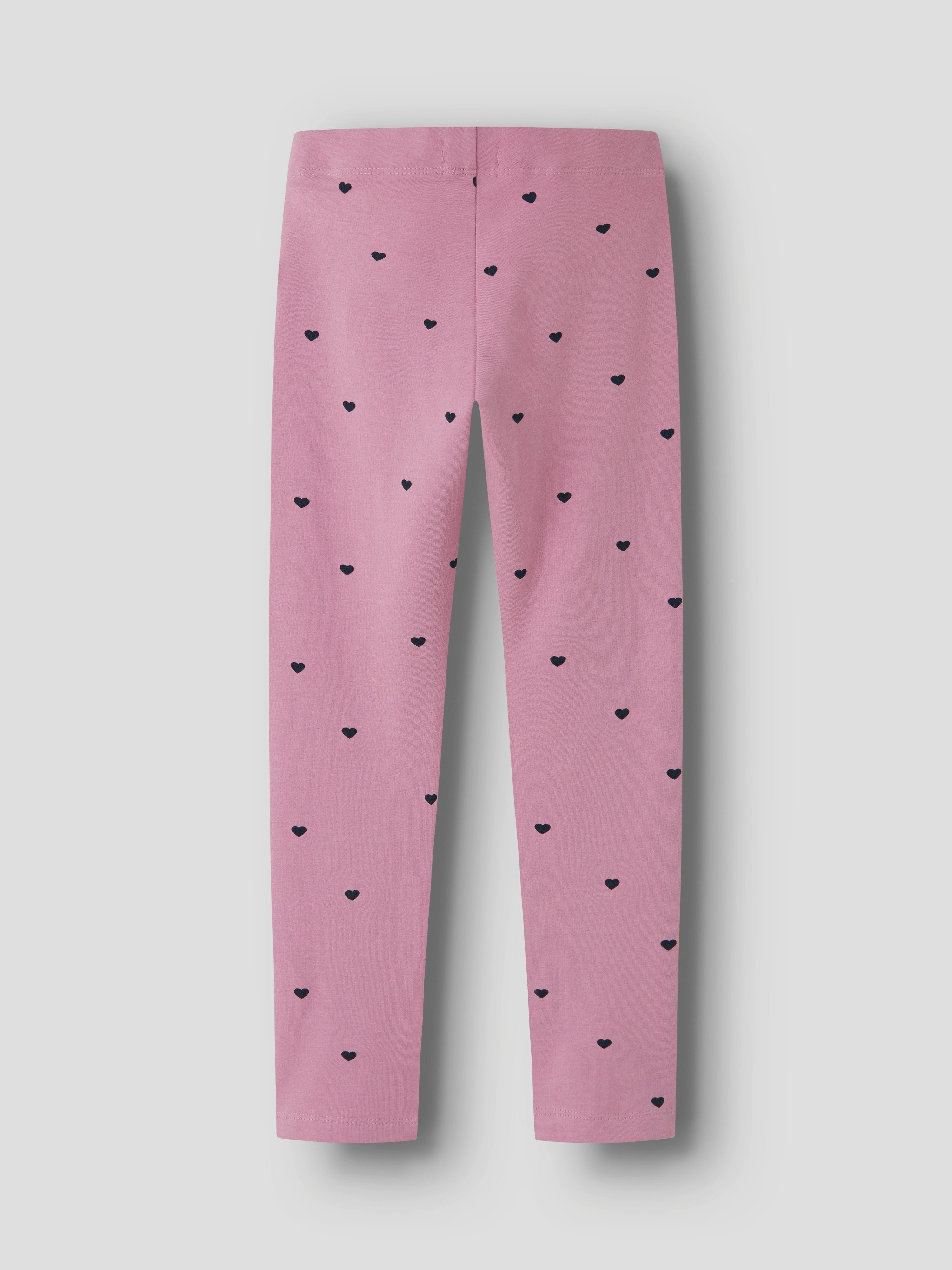 Name It Leggings NKFDAVINA AOP SWE LEGGING BRU NOOS mit Stretch, regular fit, angeraute Innenseite – Bild 3 von 4