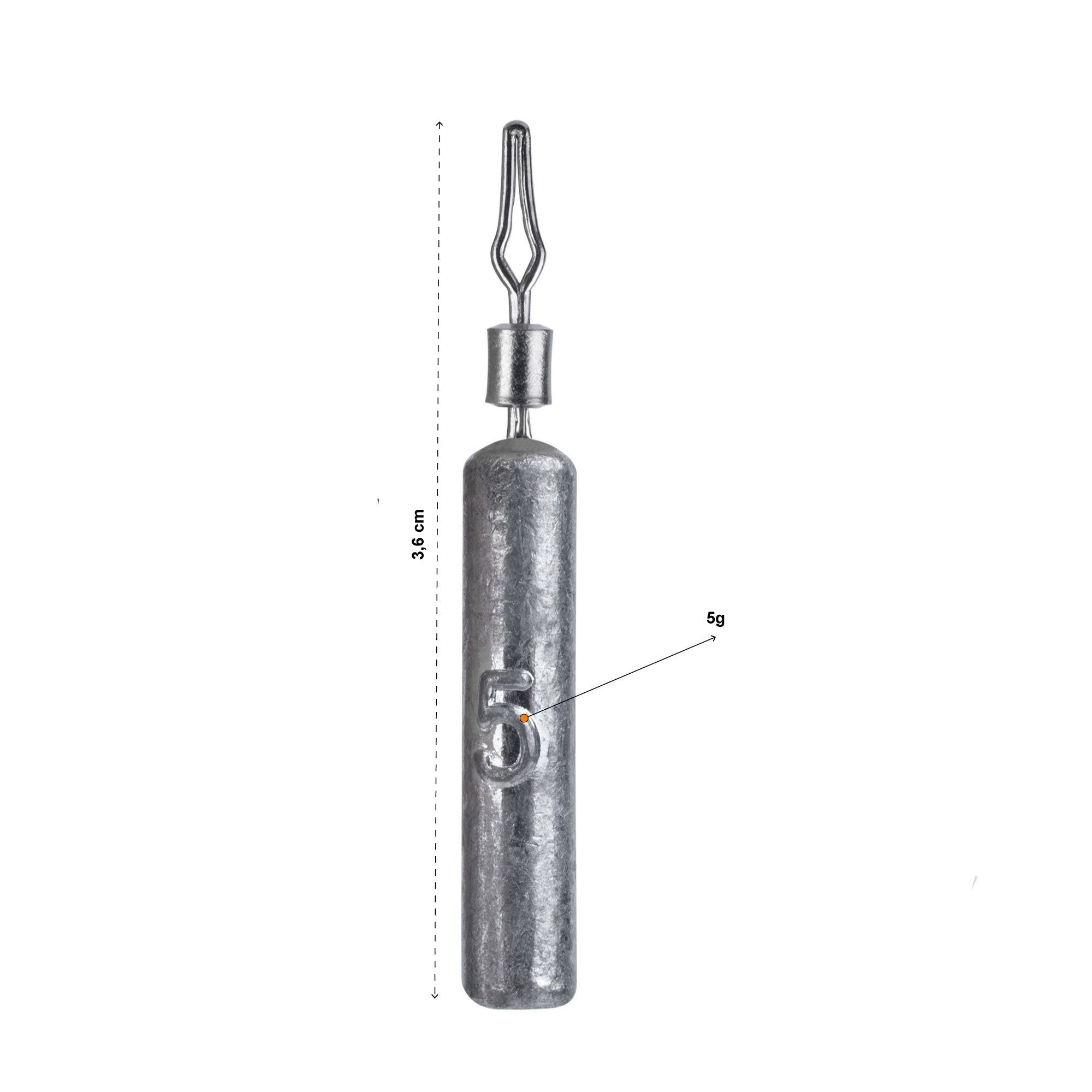 Zite Stück 5g Drop-Shot-Blei für - Angelblei Angeln Finesse Stabblei Grundblei - 5