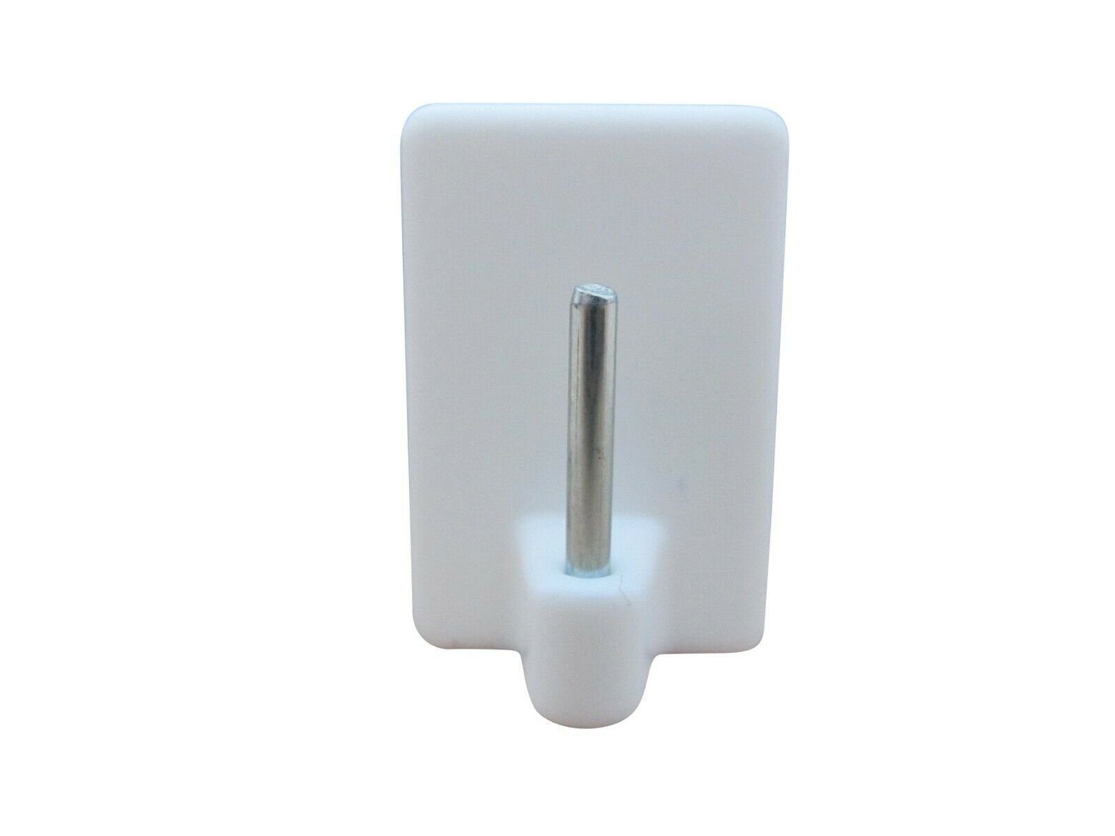 rewagi Klebehaken Klebehaken für Cafehausstange, Vitragenstange, Bistro - Gardinenstange, Baderzimmer, Türen, Vorhänge, Fenster, Raffhalter, Seilhalter, Stangenhalter, Handtuchhalter, (100-St., Größe: 28mm x 19mm / Farbe: Weiß), Verkaufseinheit: 4, 8, 10, 20, 50, 100 Stück