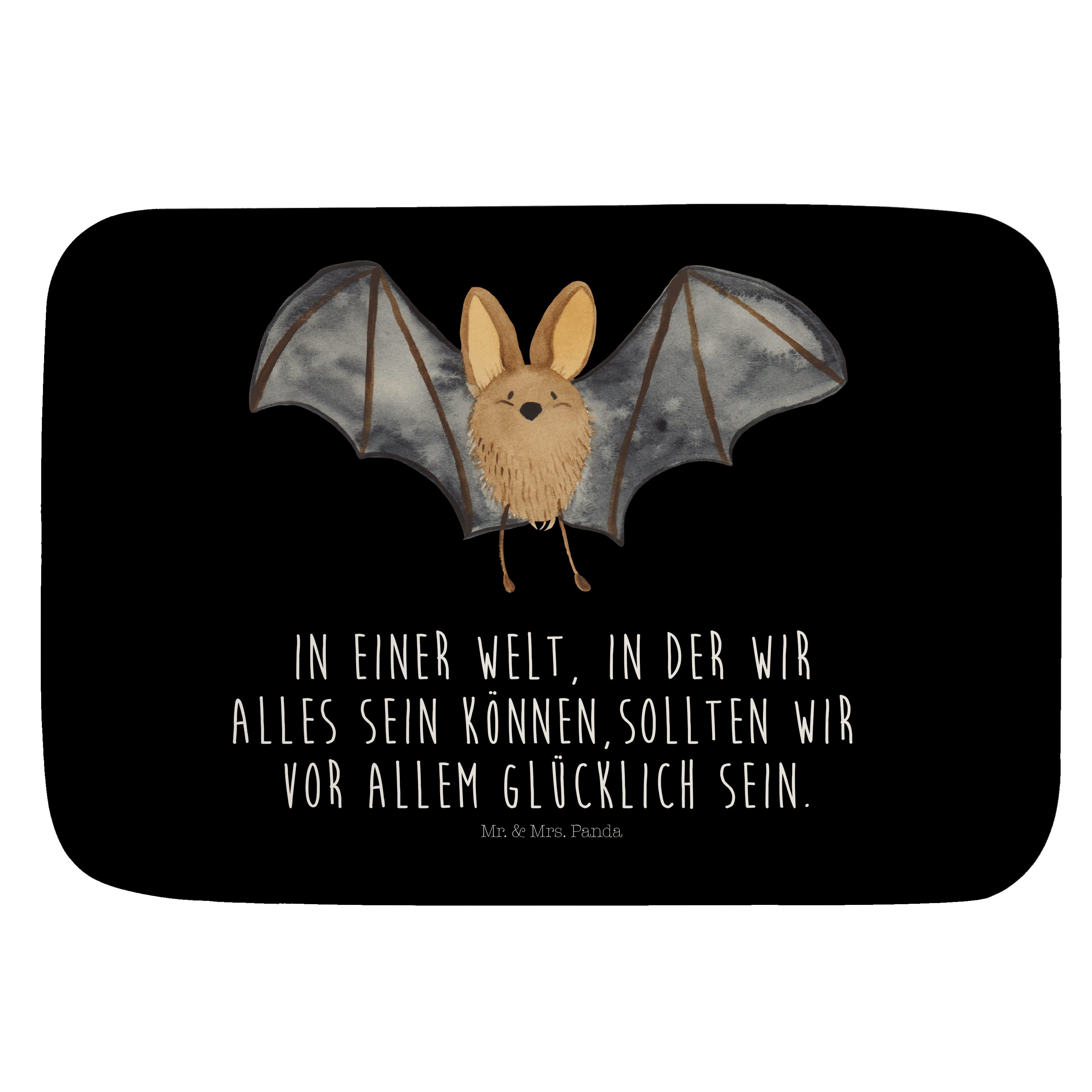 Badematte »Fledermaus Flügel Schwarz Geschenk, lustige Sprüche