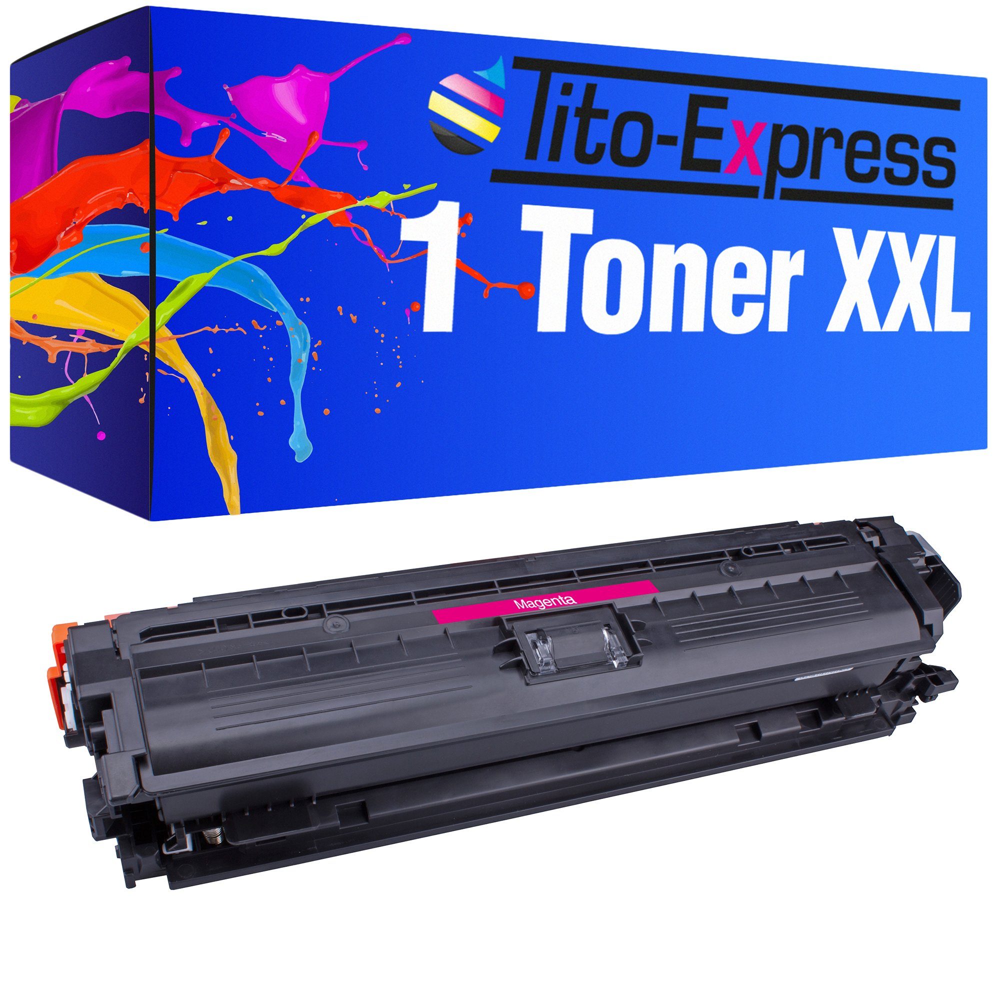 Tito-Express Tonerpatrone ersetzt HP CE 272 A HP CE 272A HPCE272A Magenta, für CP5520 CP5525 CP5525 N M750 CP5525 XH M750 XH